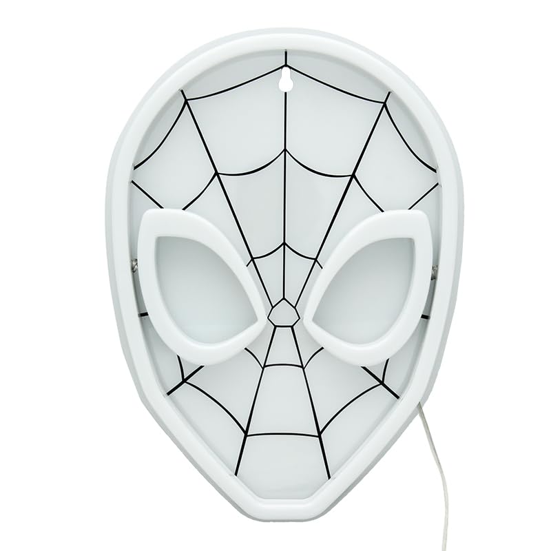 Spiderman Wall Mountable LED Neon Light Officially Licensed Marvel Accent Light for Boys and Girls Bedroom or Man Cave, Superhero Comic Collectible Gift - Paladone