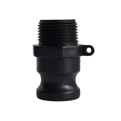 TALEGEN 1 Inch Camlock Fittings Type B & F Polypropylene Cam and Groove Hose Fitting Kit with 1" Female & Male Camlock x 1" NPT Male, Cam and Groove Hose Couplings (2 Sets/ 4 Pcs)