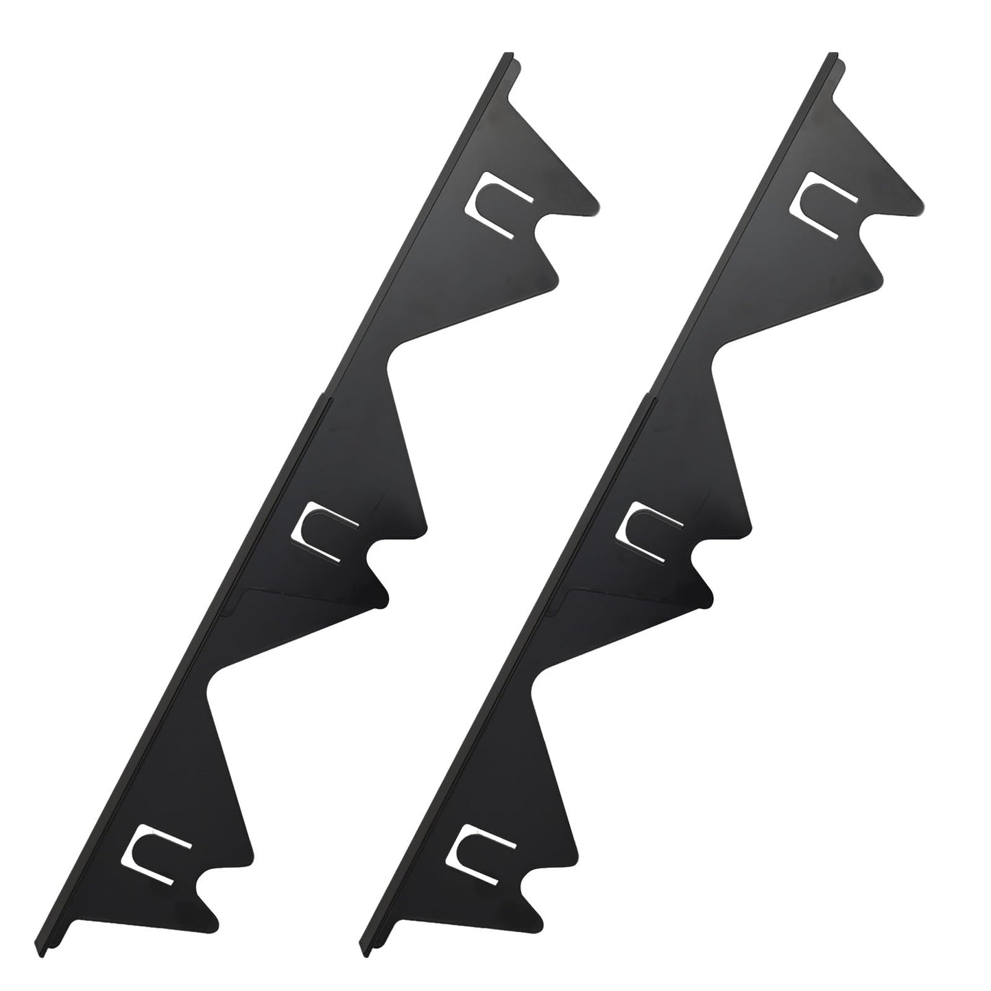 Stove Gap Covers Stainless Steel, 2 Pcs Stove Gap Filler, Heat Resistant and Easy to Clean, Retractable Length 13.8" to 27.5", Width 0.79",Black