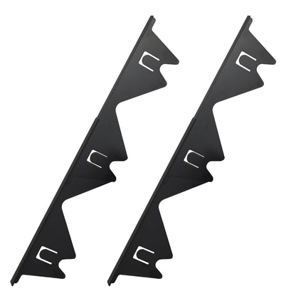 Stove Gap Covers Stainless Steel, 2 Pcs Stove Gap Filler, Heat Resistant and Easy to Clean, Retractable Length 13.8" to 27.5", Width 0.79",Black