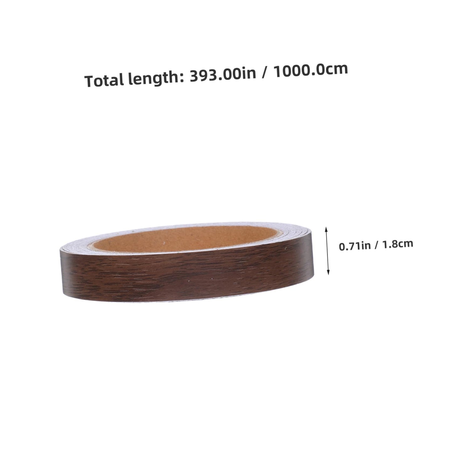 DOITOOL 2 Rolls Wood Grain Adhesive Tape for Cabinet Door Trim Furniture Repair Versatile Edge Banding for