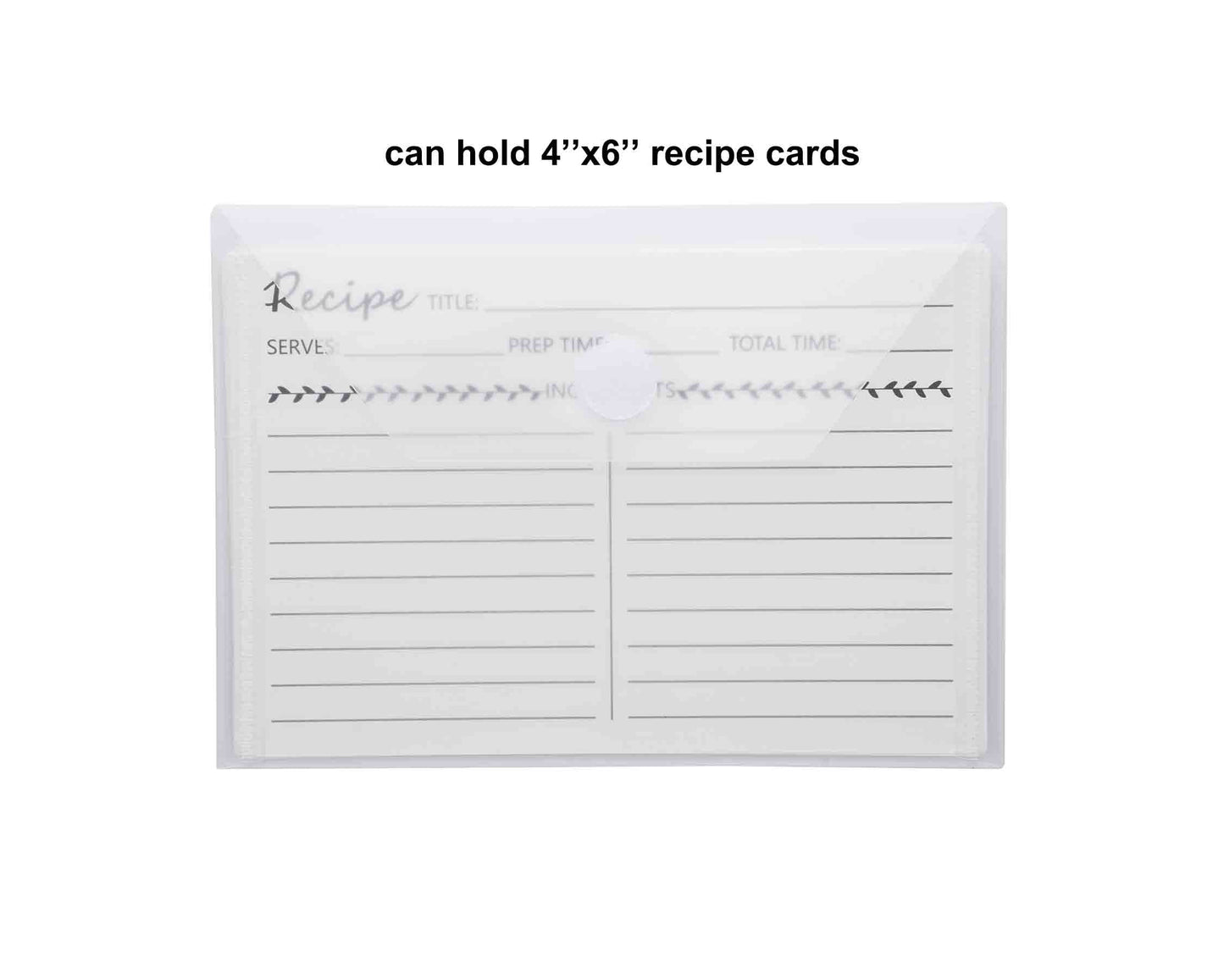 YESSART 4x6 Plastic Envelopes Hook Loop Closure Coupon Receipt Storage Holder 40 Pack
