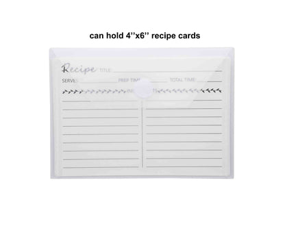 YESSART 4x6 Plastic Envelopes Hook Loop Closure Coupon Receipt Storage Holder 40 Pack