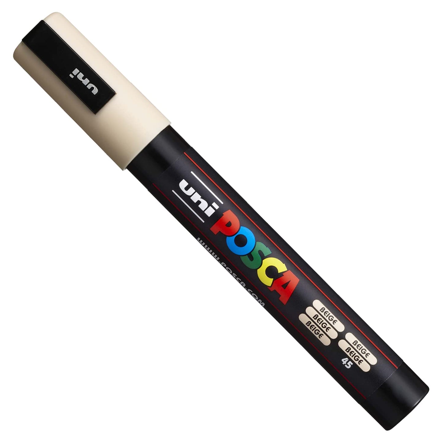 Posca PC-5M Water Based Permanent Marker Paint Art Pens - 1.8-2.5mm - Warm Neutral Tones - Wallet of 4