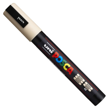 Posca PC-5M Water Based Permanent Marker Paint Art Pens - 1.8-2.5mm - Warm Neutral Tones - Wallet of 4