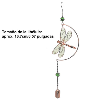 CHICIRIS Dragonfly Wind Chimes Decor, Dragonfly Wind Chimes, Waterproof Beautiful Melody Iron Hanging Ornaments for Home Decoration