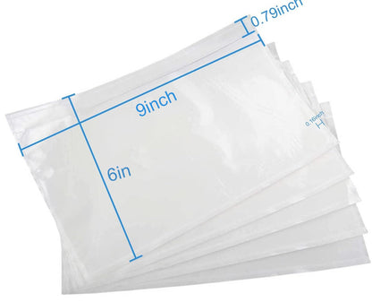 Coopaty 6" x 9" Adhesive Packing List Envelopes Clear Plastic Mailing Shipping Envelope Pouch (200 Pack)