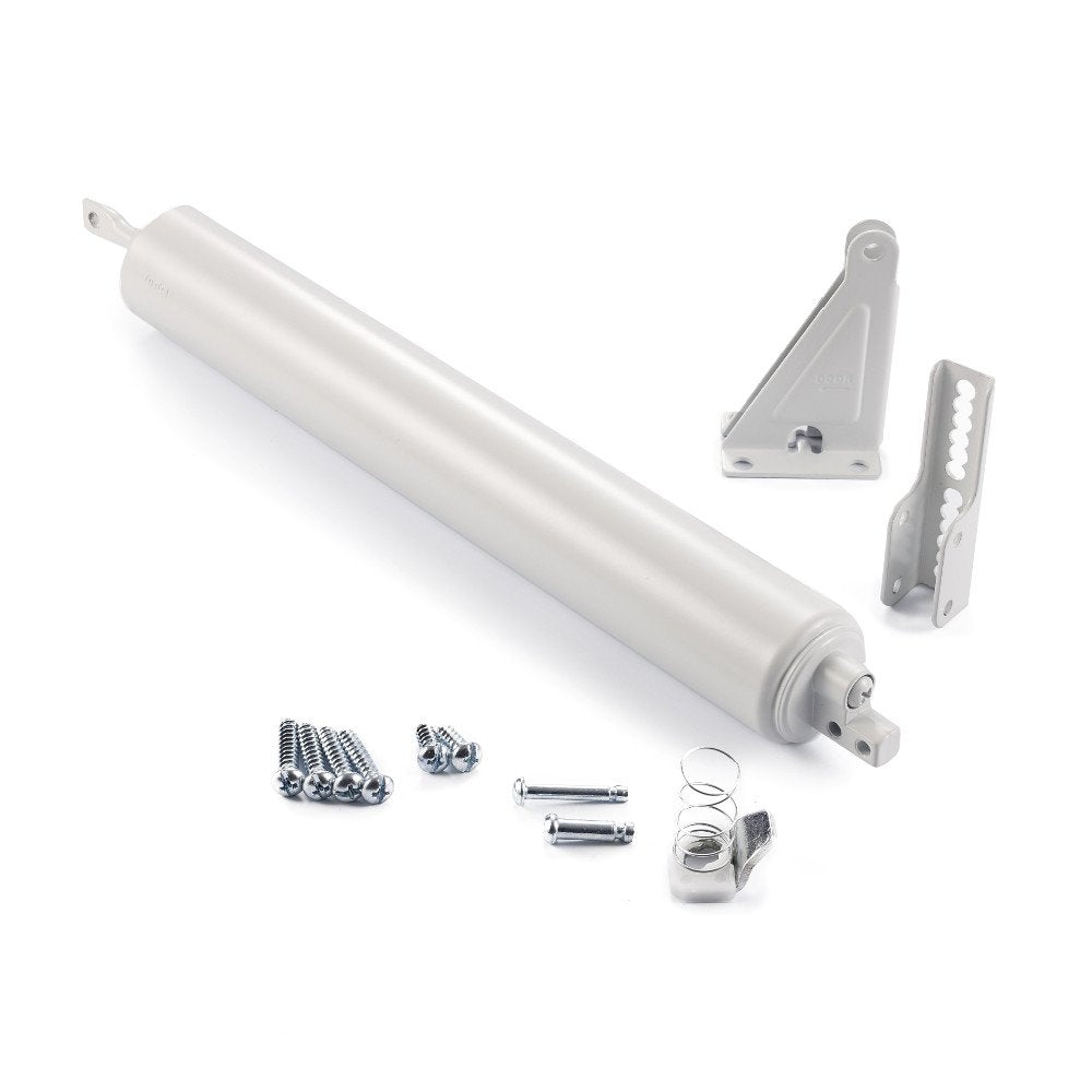 Ideal Security Model 1730 Heavy Duty Pneumatic Screen and Storm Door Closer Replacement, 10.5" L x 1.5" W x 1.5" H, Adjustable Speed, Smooth Closing for Heavy Doors, Easy Install, White
