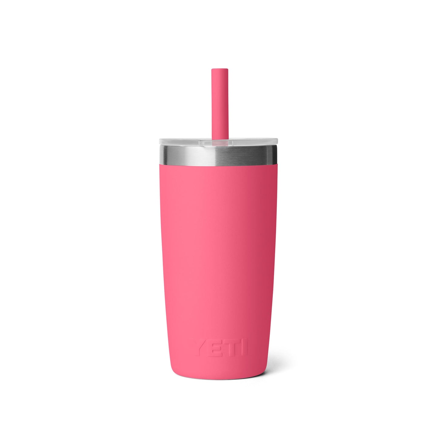 YETI Rambler Jr. 10 Oz Tumbler with Silicone Straw Lid, Tropical Pink