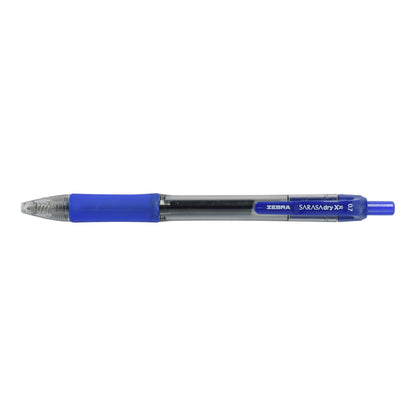 Zebra Pen SARASA Dry X20 Retractable Gel Pens, 0.7mm Medium Point, Blue Ink with Rapid Fast Dry Ink Technology, Ideal for the Left Handed, Elimates Smudging and Smearing in Seconds, 12-Pack (46820)