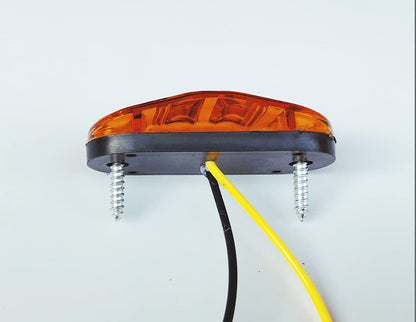 10pcs Amber 2.5 inch Oval 4 SMD Trailer Side Marker Led Lights Truck clearance lights Trailer Lights Indicator Waterproof