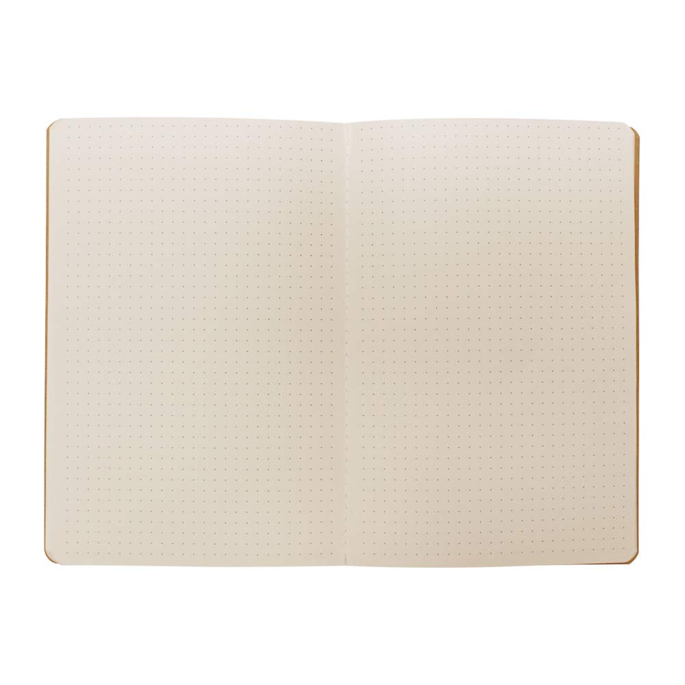 zmybcpack 12 Pack A5 Dot Grid Paper Notebook, Kraft Cover Dotted Subject Notebook, Dot Grid Bullet Journal -30 Sheets/60 Dot Pages，8.25"x5.5"