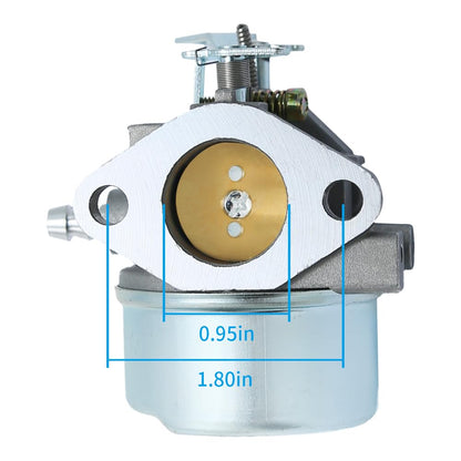 Anxingo Carburetor for Tecumseh HMSK80 HMSK85 HMSK90 HMSK100 HMSK105 HMSK110 LH318SA LH358SA Snow Blower Thrower 640052 640054 640349 8HP 9HP 10HP Engine with Primer Bulb Fuel Filter