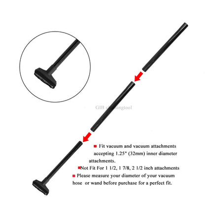9 Pcs Vacuum Attachments Fit for Shop Vac Accessories 1 1/4" - 3 Pcs Vacuum Extension Wand, 1 1/4 inch (32 mm) & 1 3/8 inch (35 mm) Vacuum Hose Adapter, 1 1/4 inch Vacuum Cleaner Accessories Brush Kit