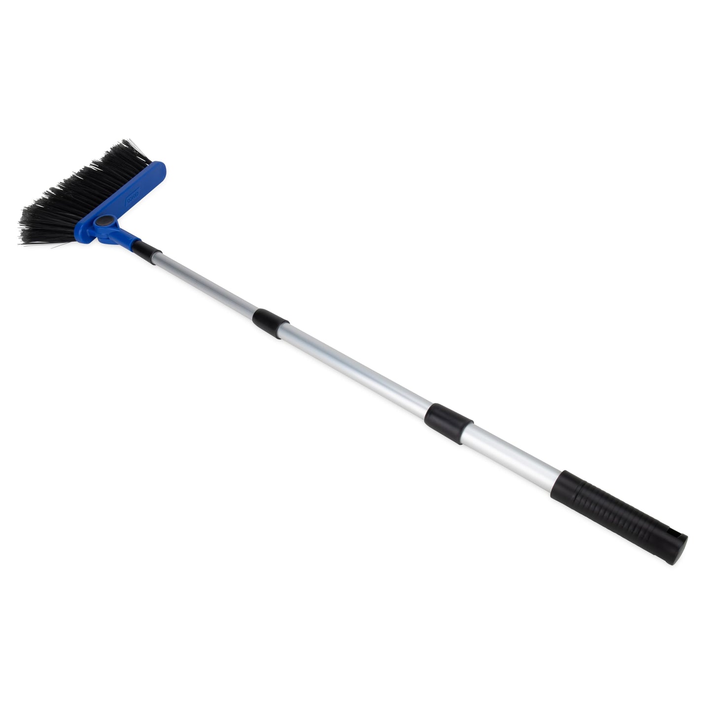 CAMCO RV Adjustable Broom and Dustpan | Features a Telescoping Broom Handle from 24 inch to 52 inch | Ideal for RV, Marine & Home Use (43623)