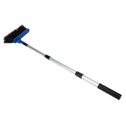 CAMCO RV Adjustable Broom and Dustpan | Features a Telescoping Broom Handle from 24 inch to 52 inch | Ideal for RV, Marine & Home Use (43623)
