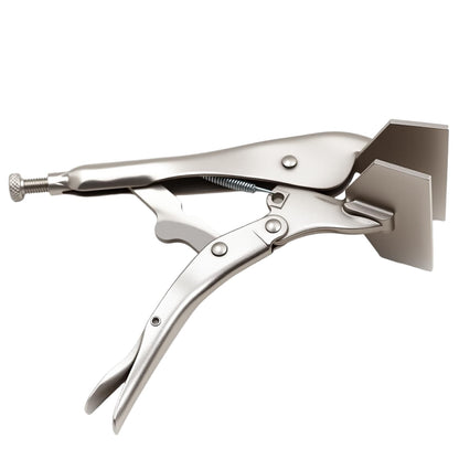 Dtacke Locking Pliers Adjustable Wear Resistant Flat Head Vise Locking Grip Pliers Multifunction Welding Clamps Hand Tools (8 inch)