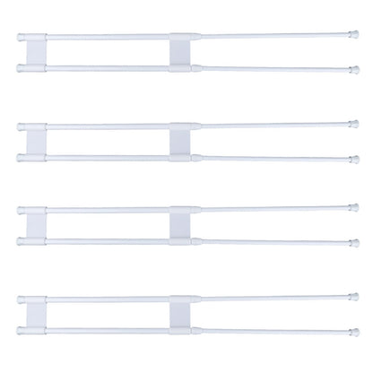 4pcs Rv Refrigerator Bars, Adjustable Rv Fridge Tension Bars Extendable to 15.8-27.6in Metal Rv Fridge Bars for Holding Food Drinks Rv Refrigerator Accessories