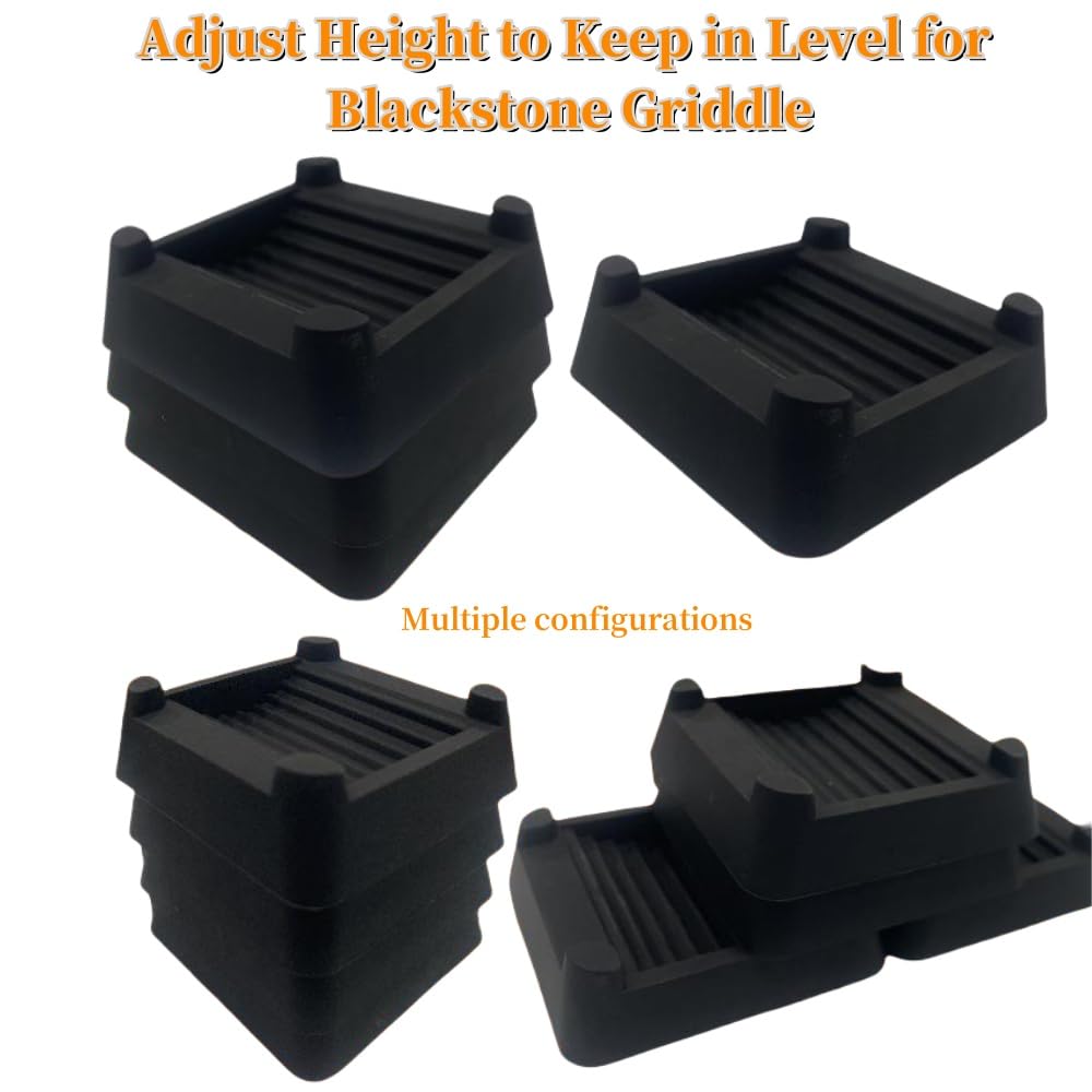 4 Pcs Griddle Leveling Shims Kit for Blackstone Griddle, Stackable Grill Accessories,for Blackstone Electric Tabletop Griddle with Stand,Leg,Keep Flat Top Grill in Level