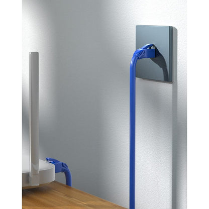 50 Pcs Cat6 Cat6A Cat7 Strain Relief Boot, RJ45 Plug Connector Cover Modular Network Plug Connector Cap Cable Connector Boots, Blue