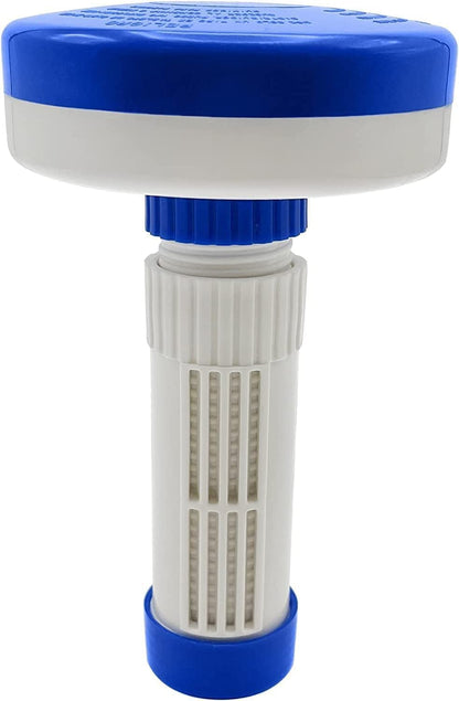 Club Pro Chlorine Puck Floater | Bromine Puck Floater | Removable End Cap | for 1 Inch Bromine Tablets Hot Tub | Spa & Hot Tub Accessories | Hot Tub Chemicals Dispenser | Adjustable Weighted Bottom |
