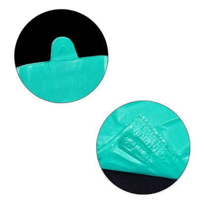T Shirt Bags Plastic Grocery Bags with Handles in Bulk for Shopping and Surpermarket, Bolsas De Plastico para Negocio,12 x 20 Inch (Lake Blue 200 Pcs)