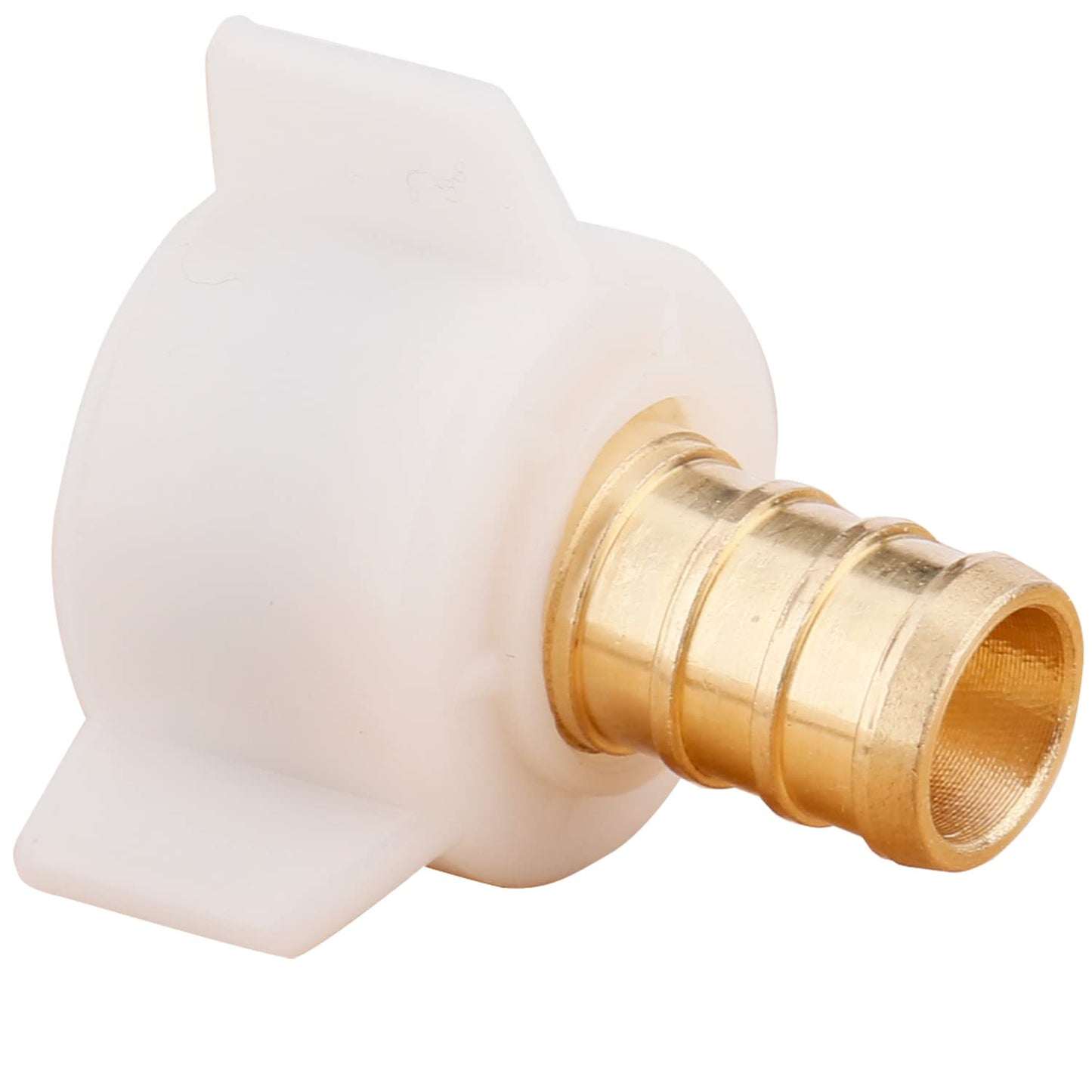 WHK Pex Adapter 1/2 inch X 1/2 Pex Female Fittings NPT PEX Swivel Adapter,RV PEX Plumbing Fittings Brass Crimp Fitting Pex Faucet Connector - Lead Free(6Packs)…