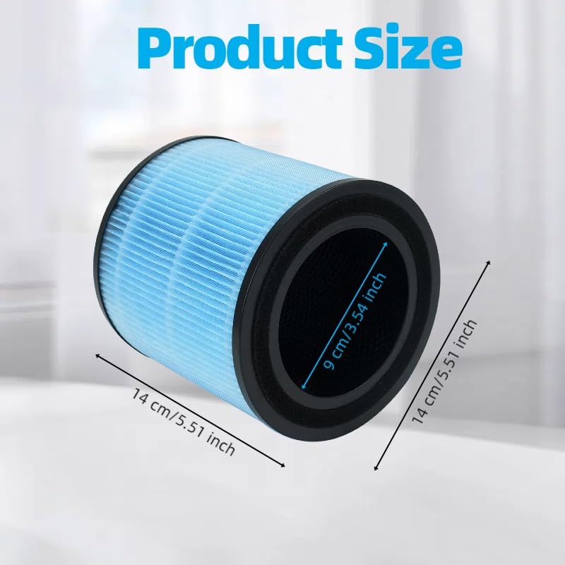 2 Pack AP0601 Replacement Filters Compatible with AIRTOK AP0601 Air Purifier,4-in-1 H13 True HEPA Filters, High-Efficiency Activated Carbon Filter, Part # AP0601-RF.
