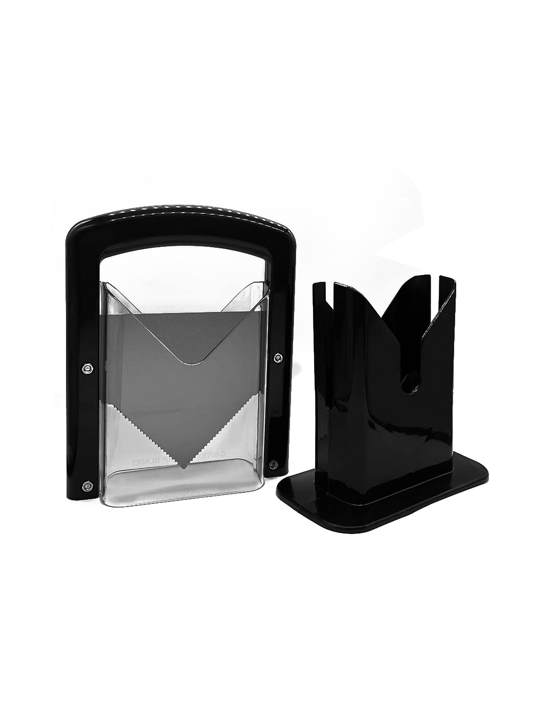 Bagel Slicer, Bagel Cutter Stainless Steel Black