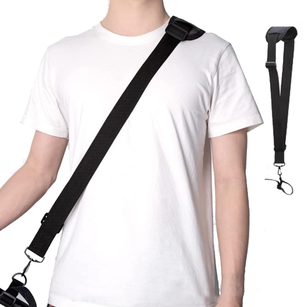 15.35in String Trimmer Handle,with Shoulder Strap Harness,Ergonomic Trimmer Aluminum Alloy Grip with Bracket Clamp,Weed Eater Extension Handlebar Attachment for Lawn Care Landscaping Yard Trimming