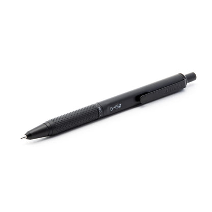 Zebra Pen, STEEL G-450 Retractable Gel Pens, Black Ink, 0.7mm Medium Point, Rapid Dry Ink – No Smears or Smudges, Weighted Brass Barrel, Refillable, 2-Pack, (49512)