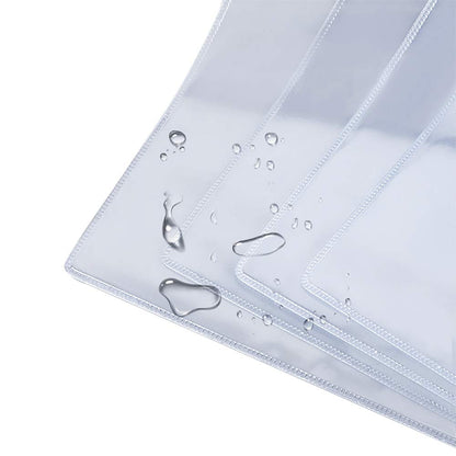 MyLifeUNIT Zipper File Bags, A4 Plastic Folders Waterproof Document Pouch, 20 Counts