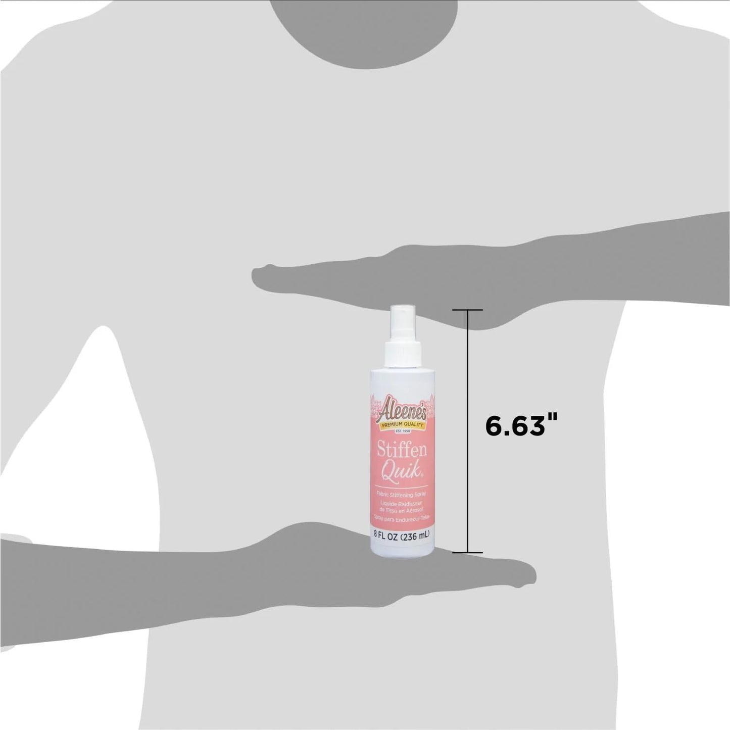 Aleene's 15581 Stiffen-Quick Fabric Stiffening Spray, 8-Ounce