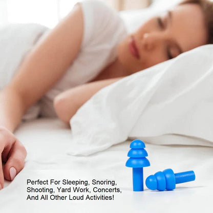 Quality Plugs by Rips 100 Pair Reusable Soft Silicone Ear Plugs - Waterproof, Washable, Noise Cancelling - Perfect for Swimming, Music Concerts, Construction, Shooting, Hunting, Motor Sports, Sleeping