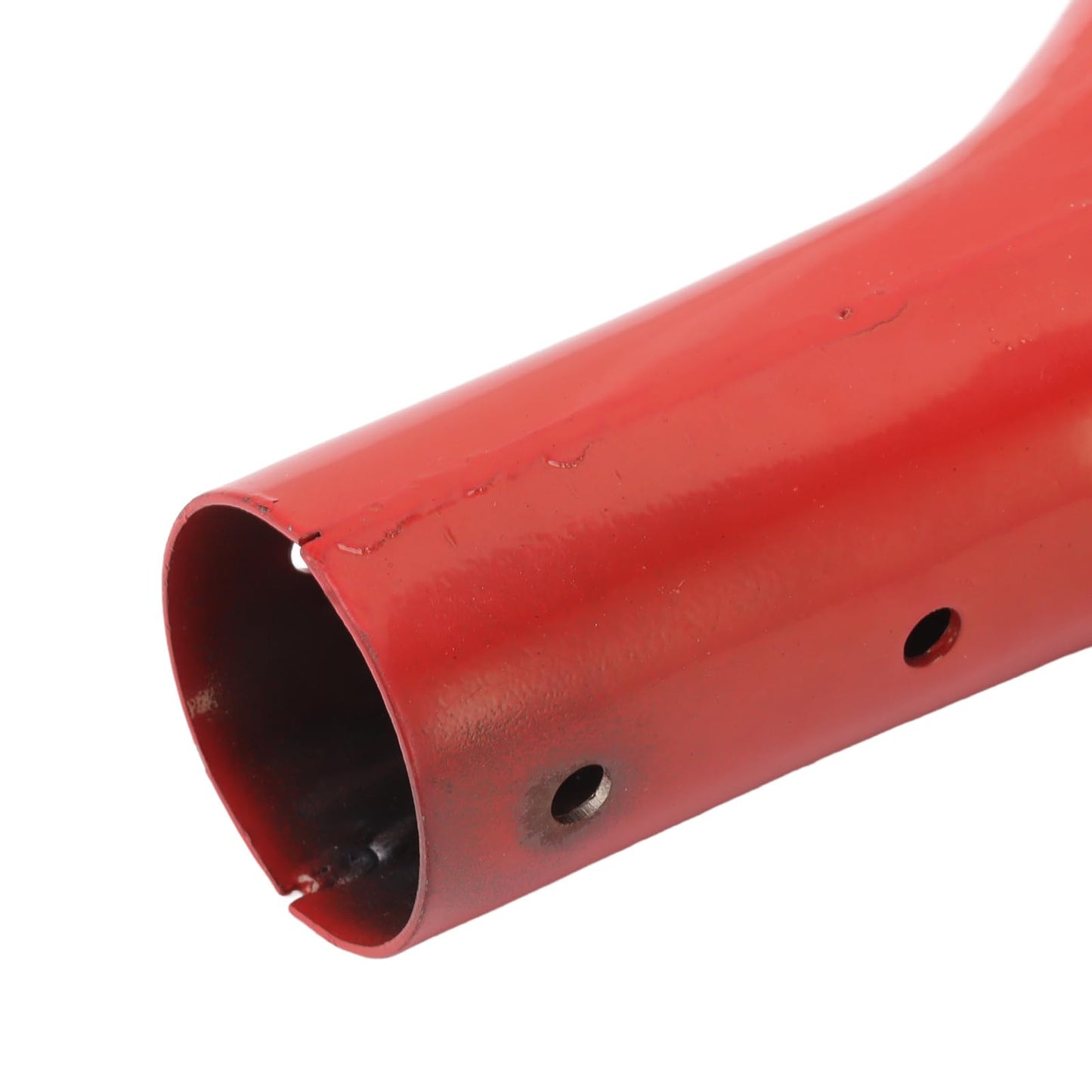 D Grip Shovel Handle, 1.22in ID Reusable Spade Replacement With Wooden Grip, Metal for Garden Digging Raking Tool (Red)