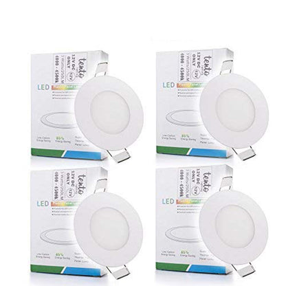 Tento Lighting Rv Interior Lighting 12 Volt Dome Light Super Sim Style 3 Watts 12v LED Ceiling Lamps Replacing 25 Watts Halogen Bulbs Off Grid Lighting Low Voltage Lighting Solar Powered Cabins Marines Cruises