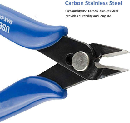 10pcs/lot 5" 125cm Plato 170 Blue Flush Cutter Diagonal Cutting Pliers Precision Shear Lead Cutter Copper Wire Cutter/Nipper