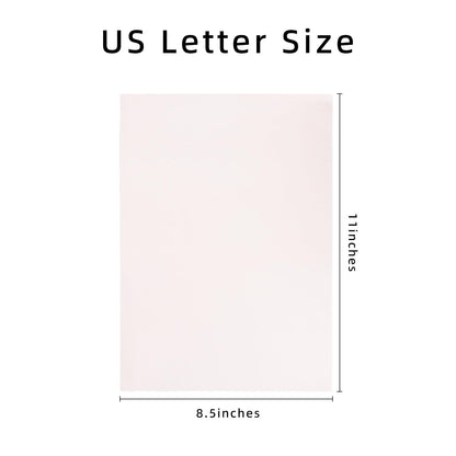 VIKDOOK Printable Vinyl Sticker Paper for Cricut Inkjet Printer Waterproof White Matte Vinyl Decal Paper for Cricut Sheet Size 8.5” X 11”