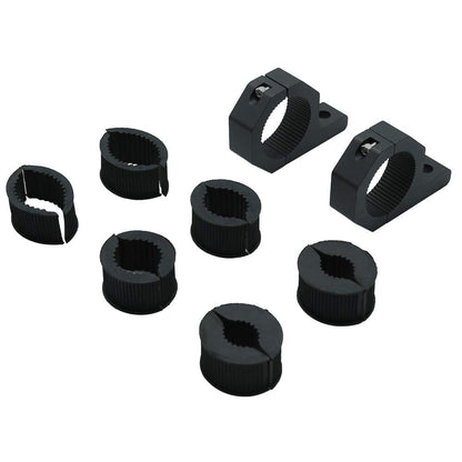 Vkinman LED Off-Road Light Horizontal Bar Clamp Mounting Bracket Handlebar Mount Kit 1"/1.5"/1.75"/2" (2 Clamps) for Light Bar Bull Bar Tube Clamp Roof Roll Cage Holder, Allen Key Included