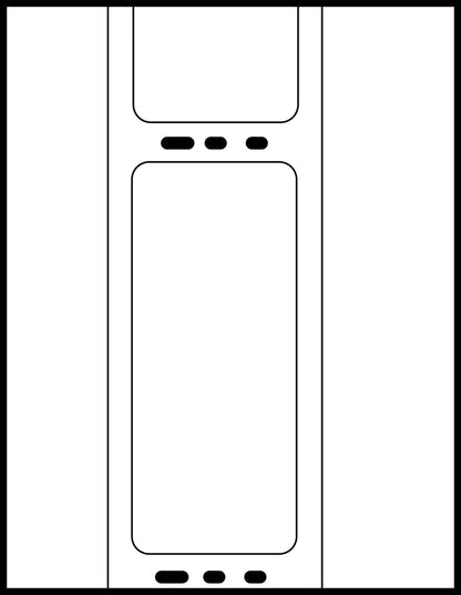 AVERY Address Labels for Thermal Label Printers, 3-1/2" x 1-1/8", White, Rectangle, 260 Labels, Permanent (4150)