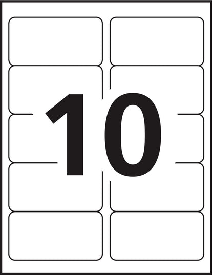 Pres-a-Ply Labels (PRFIX) 2 X 4 Inch White Laser & Inkjet Labels 1000 Count (30603) made In Canada for The Canadian Market