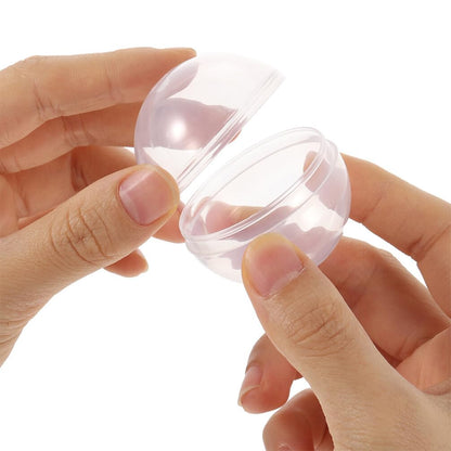Alipis 50Pcs Balls, Fillable Bingo Balls Clear Plastic Raffle Packing Round Empty Capsule (60mm)