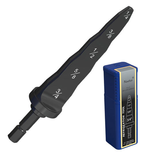 [5 in 1] Swaging Tool Manual Copper Pipe Swage Too Expander Drill Bit Soft Copper tubing Tool bit with for HVAC Repairing Air Conditioner