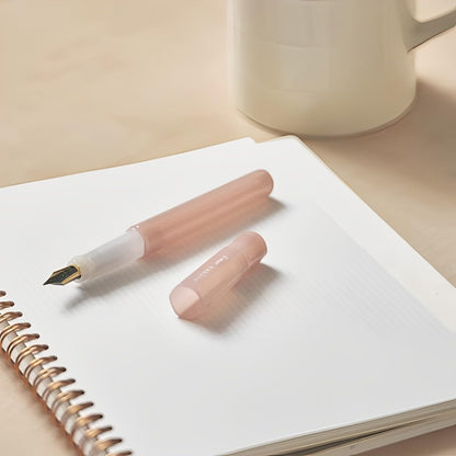 Pilot Kakuno Fountain Pen Madoromi Color Series, Gold (Smiley Face) Fine Nib, Perfect for Beginners and Creative Expression, Ivory, PFKA-1MDIF
