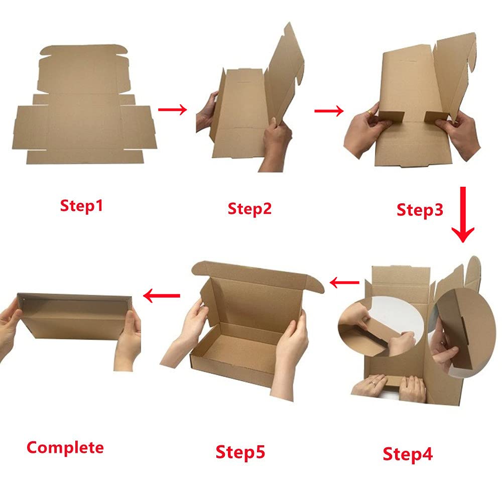 White Corrugated Cardboard Shipping Boxes, 150x100x50mm (6"x4"x2") Small Parcel Boxes, Packaging Mailing Boxes for Business, Posting, Small Packet Shipping, Storing or Gift(Pack of 25)