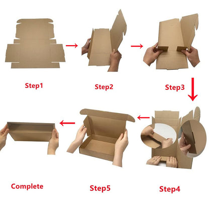 Corrugated Cardboard Shipping Boxes, 150x150x50mm (6"x6"x2") Small Parcel Boxes, Packaging Mailing Boxes for Business, Posting, Small Packet Shipping, Storing or Gift(Pack of 25)