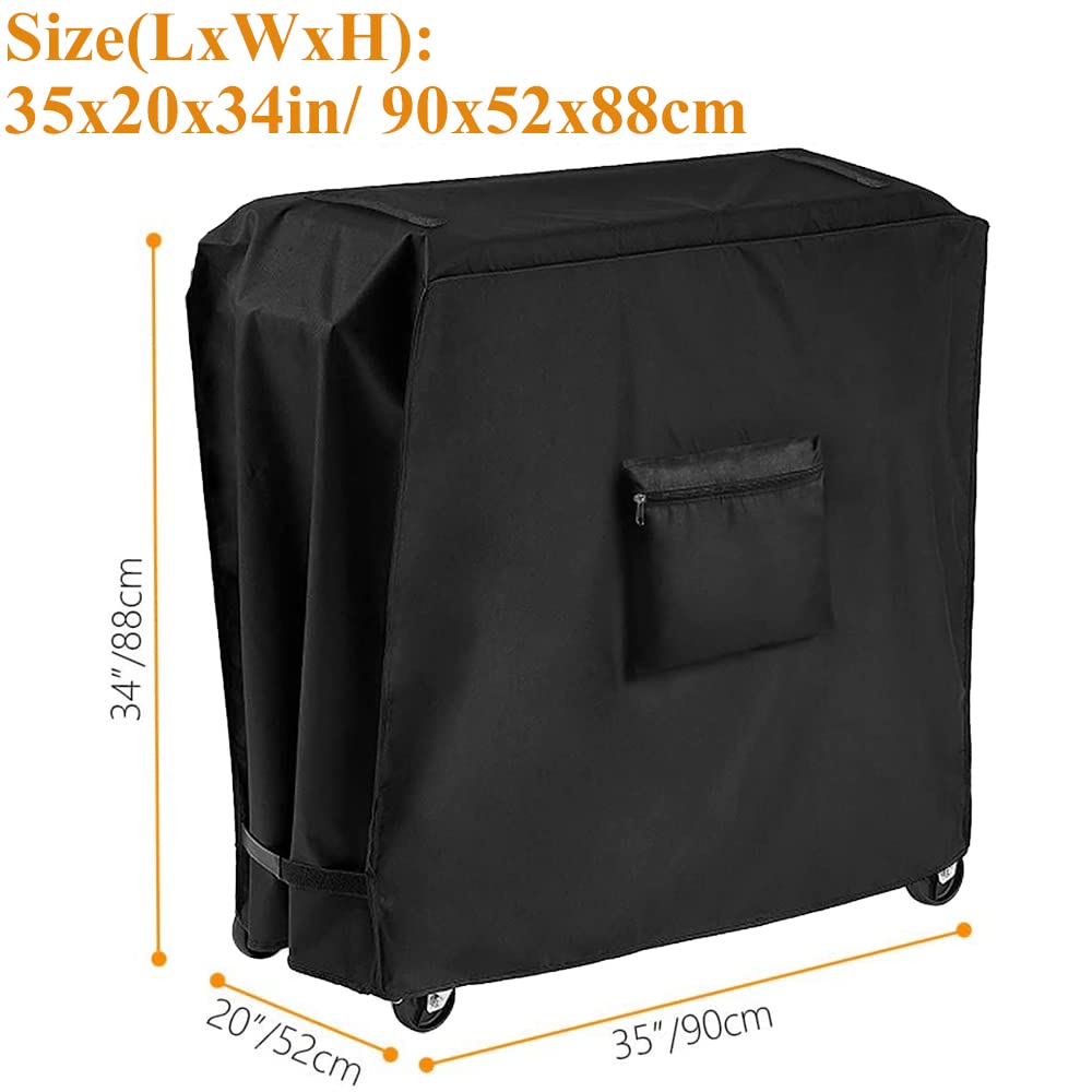 Skyour Cooler Cart Cover Waterproof Dustproof UV Portable Patio Rolling Cooler Ice Chest Party Cooler Protector Covers for 80 Quart Outdoor Patio Beverage Coolers Carts
