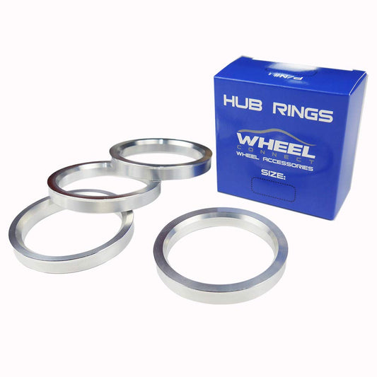 WHEEL CONNECT Hub Centric Rings, 106 to 78.1, Set of 4, Aluminium Alloy Hubrings, O.D:106 (106.1) - I.D:78.1mm. A