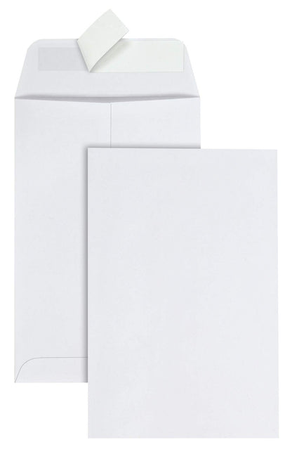 Quality Park Catalog Envelope, 6-Inch X 9-Inch, White, Redi-Strip, 100 Envelopes (44182)