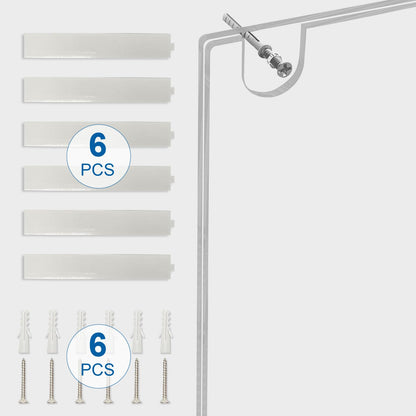 BlueValley 3 Pack Horizontal Acrylic Sign Holder 8.5 x 11 inch - Wall Mount Clear Plexiglass Flyer Sign Stand Plastic Poster Ad Picture Frame with Mounting Tape & Screw for Office Store Public Places